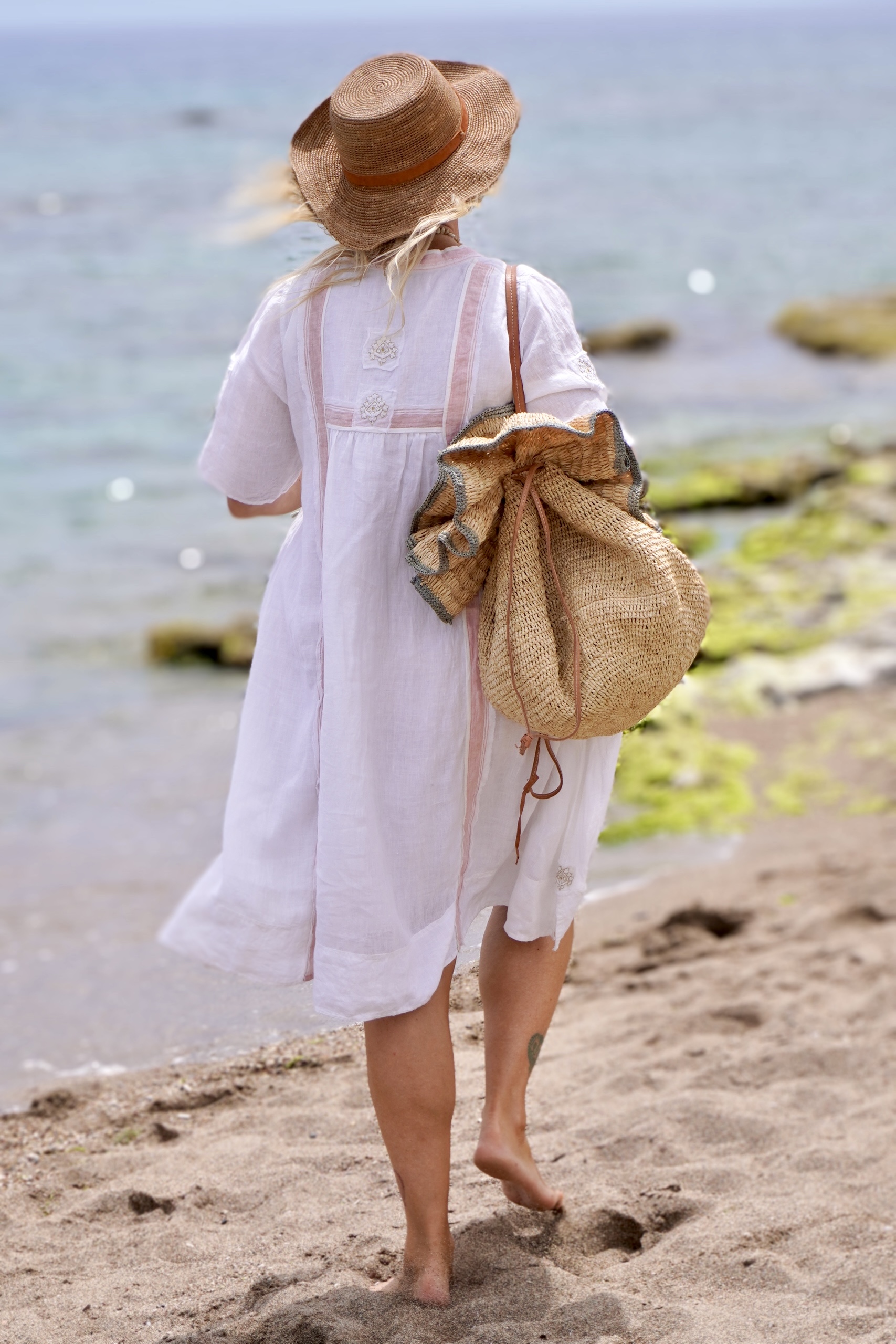 DORI KORI LINEN DRESS SWEET WHITE  - 7