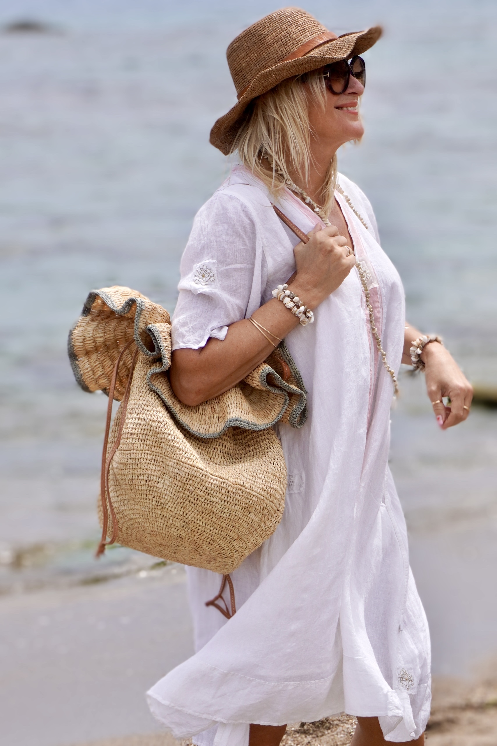 DORI KORI LINEN DRESS SWEET WHITE  - 3