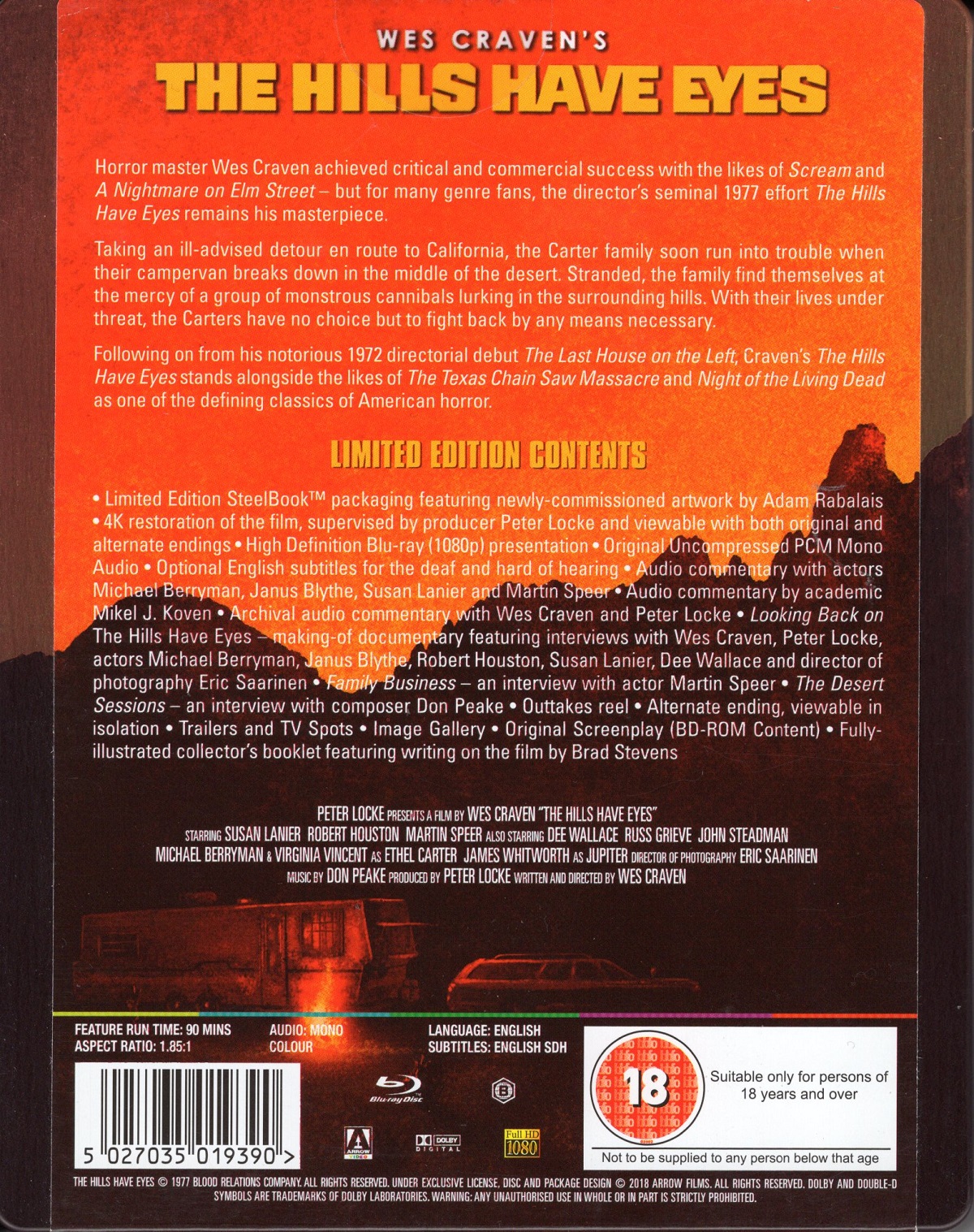 The Hills Have Eyes (Limited Edition Steelbook) (ej svensk text) (Blu-ray) (Begagnad) - 2