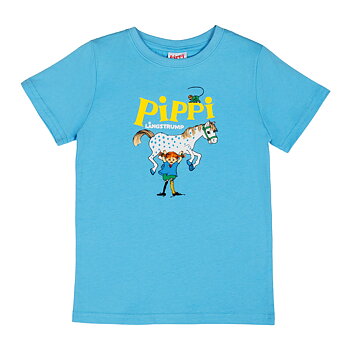 T-shirt Pippi - Blå