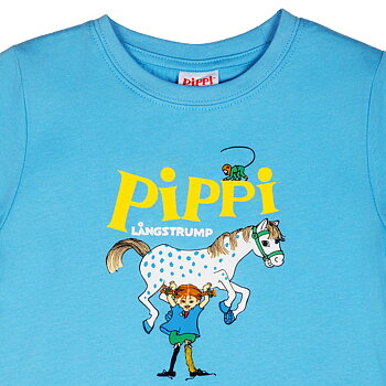 T-shirt Pippi - Blå