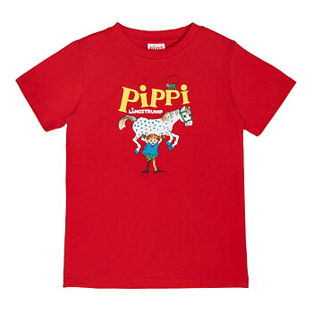 T-shirt Pippi - Röd