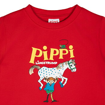 T-shirt Pippi - Röd