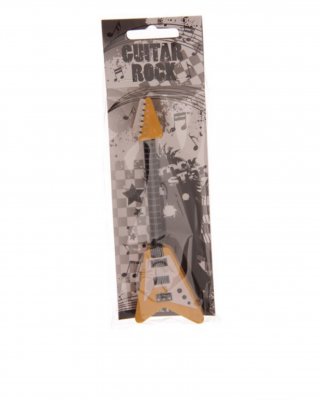 Gitarr Penna med Sudd Gul 13cm 1st - 2