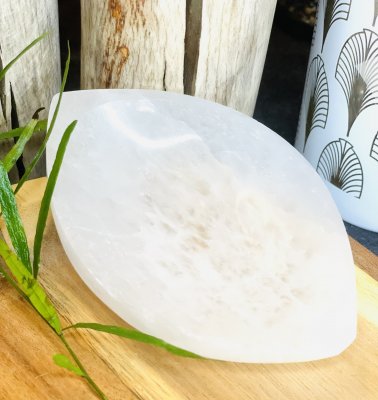 Selenit Skål Oval 10cm 1st - 2
