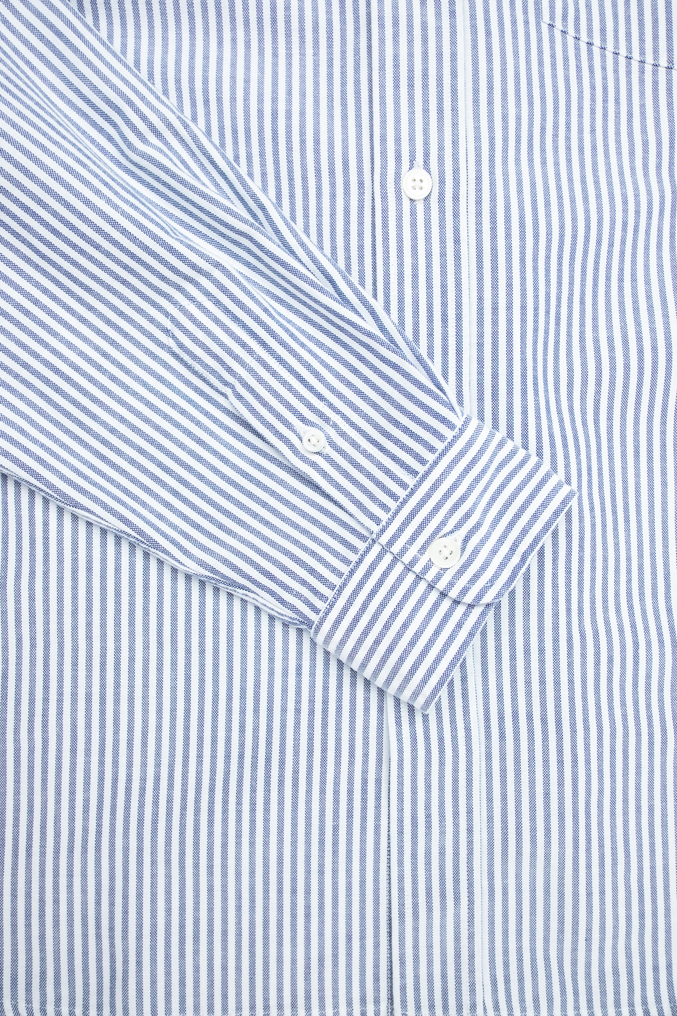 Knickerbocker - Beefy Cotton Oxford Shirt Navy Stripe - 8
