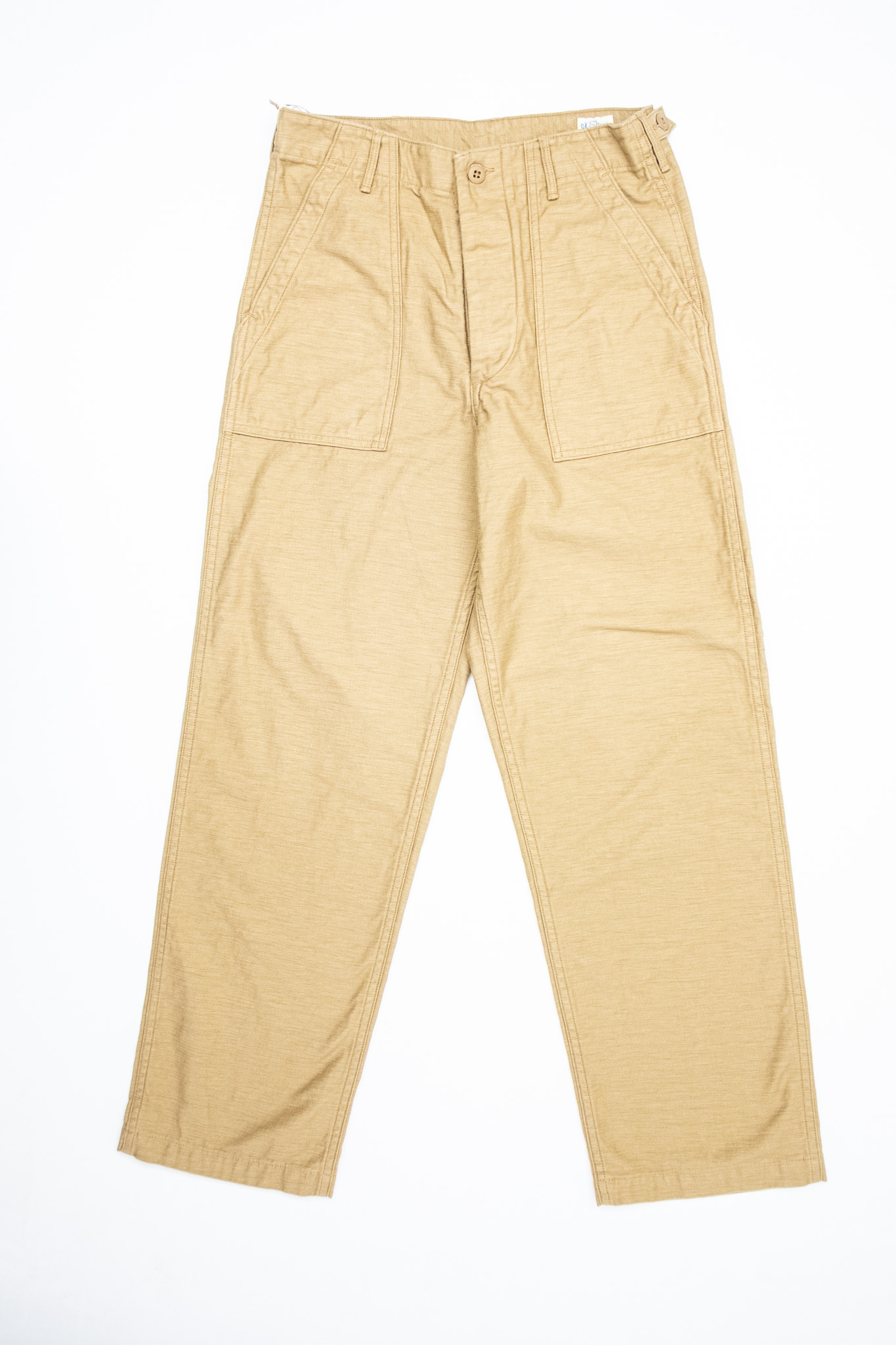 orslow US ARMY FATIGUE PANTS ベージュ S Orslow - U.S Army Fatigue Pants Regular Fit Sand Beige - WBB Tailor