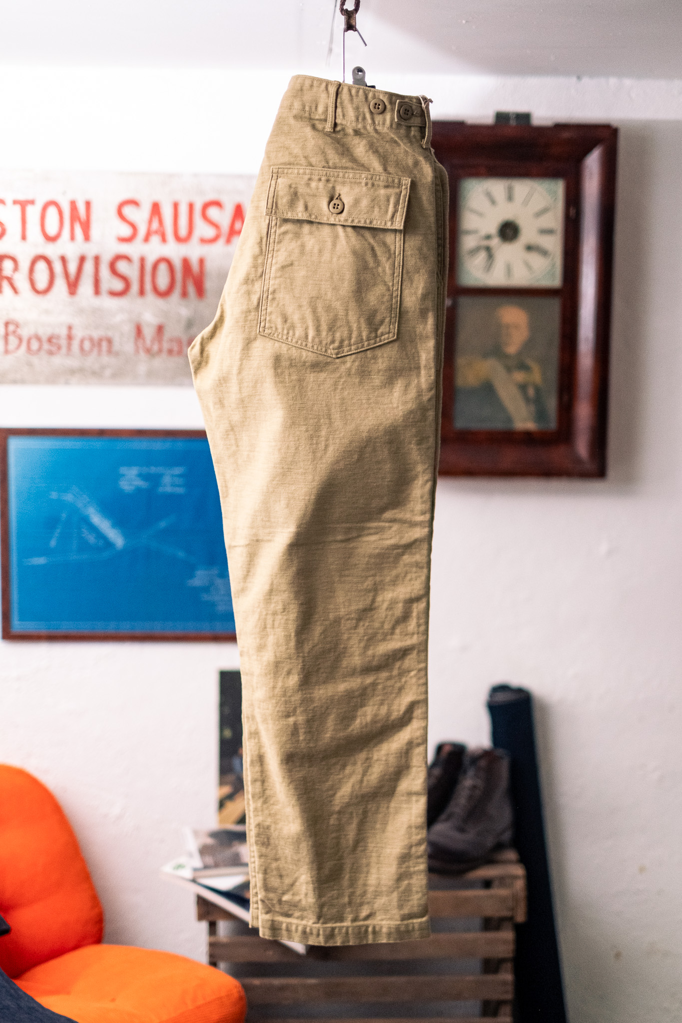 Orslow - U.S Army Fatigue Pants Regular Fit Sand Beige - WBB Tailor