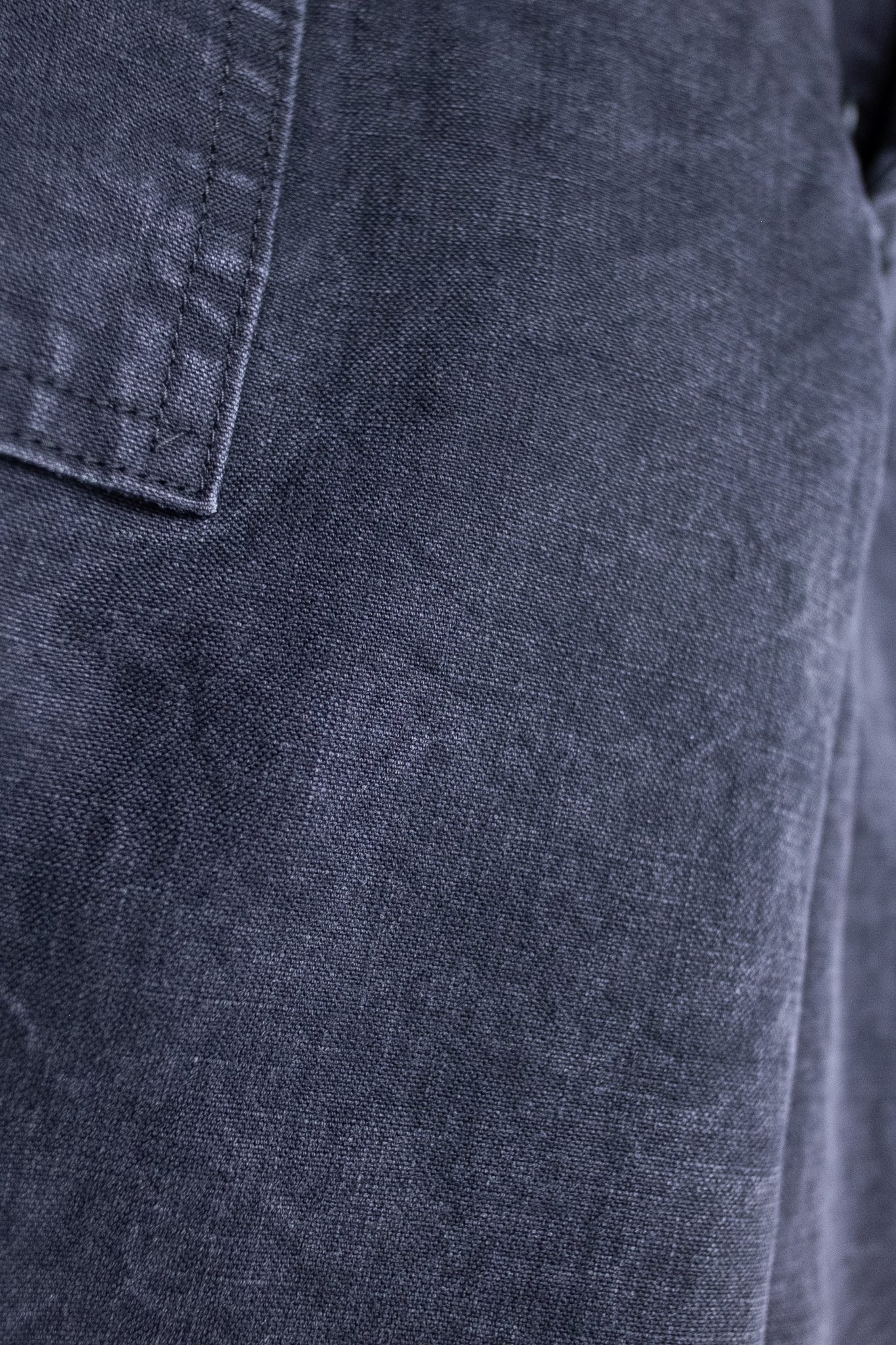 Orslow - Summer Fatigue Pants Slub Canvas Black - 7