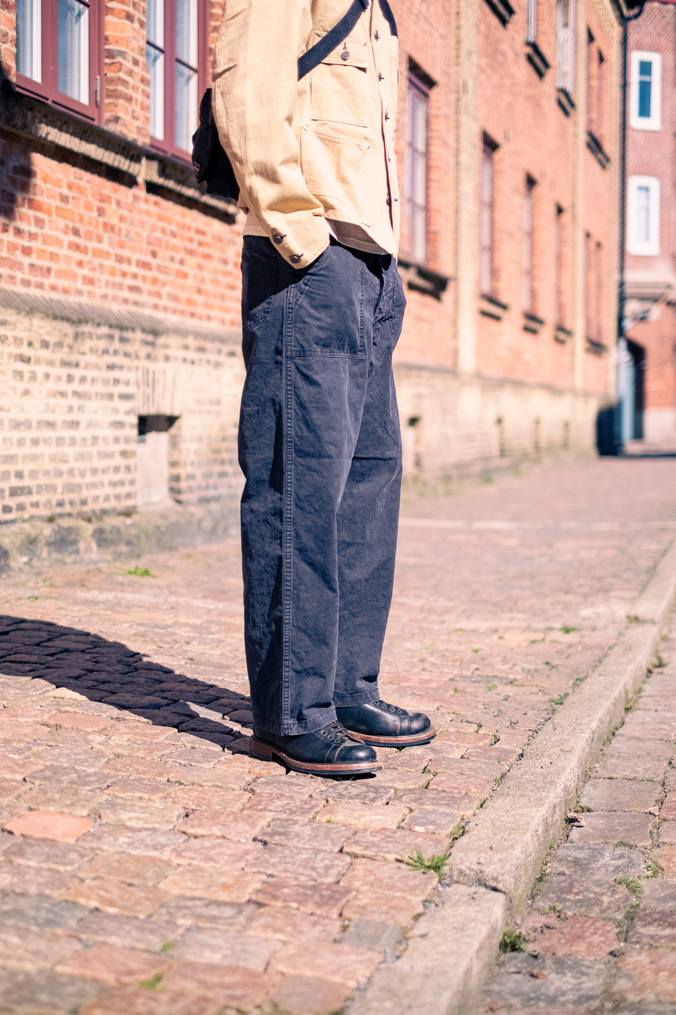 Orslow - Summer Fatigue Pants Slub Canvas Black - 9