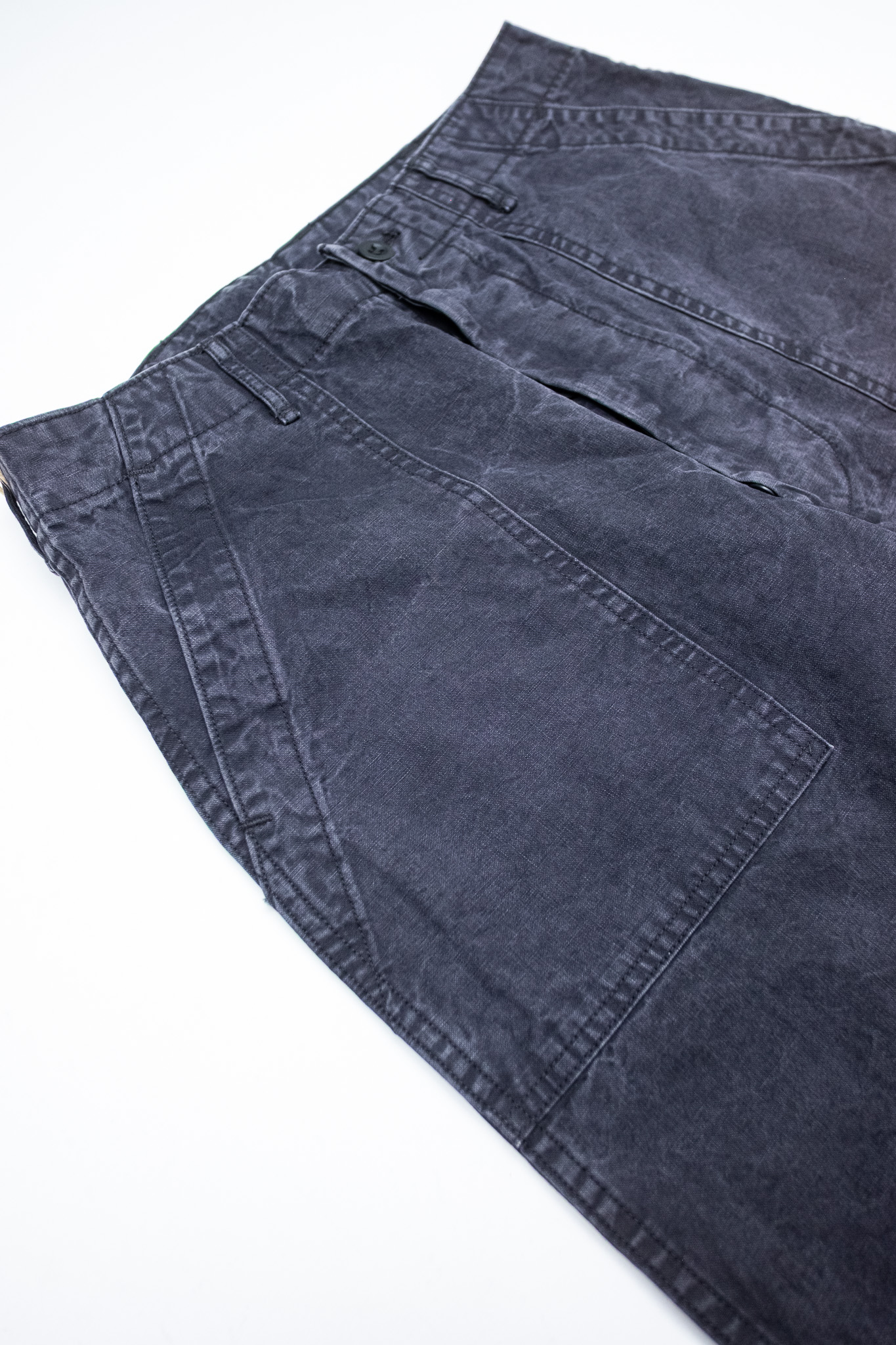 Orslow - Summer Fatigue Pants Slub Canvas Black - 5