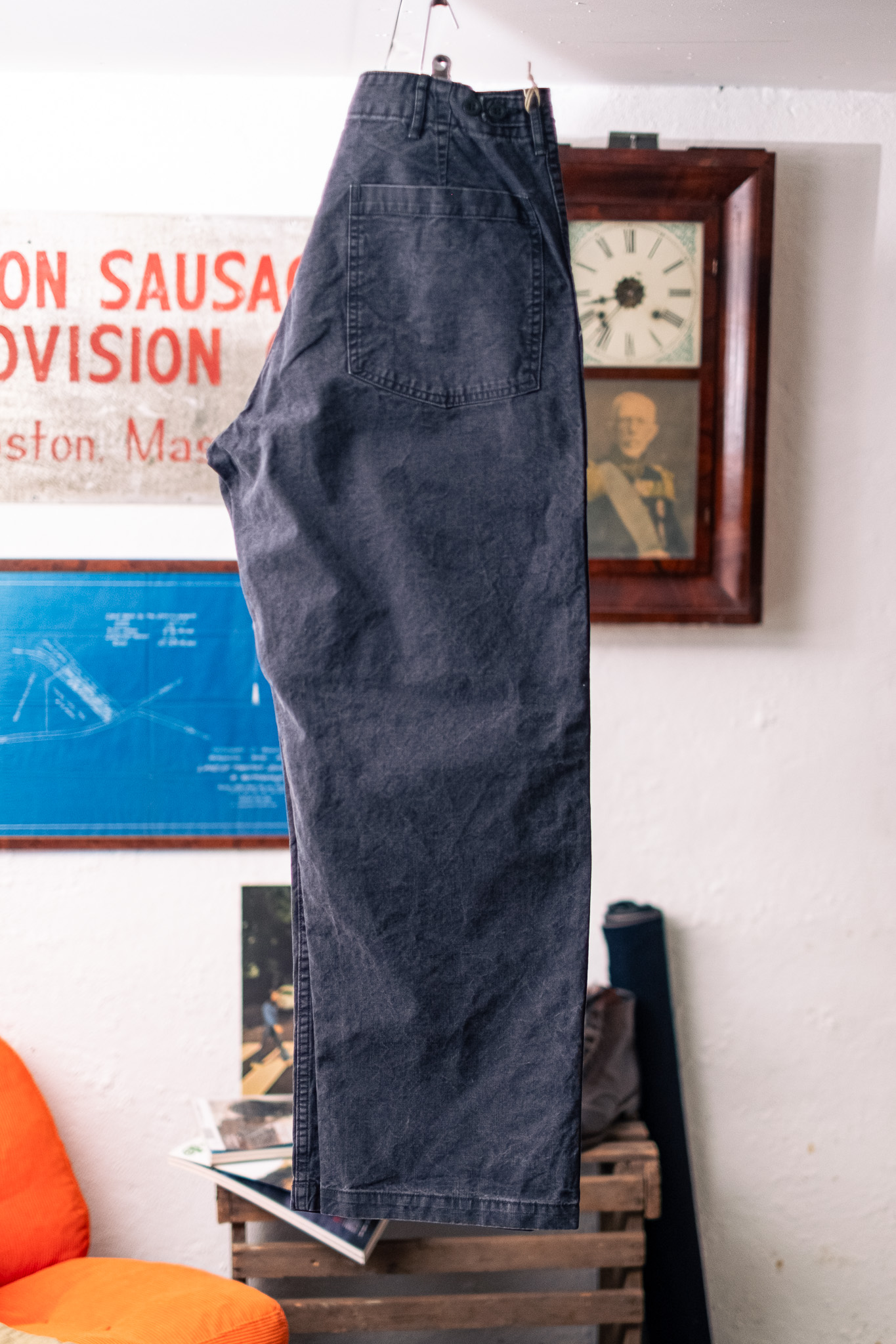 Orslow - Summer Fatigue Pants Slub Canvas Black