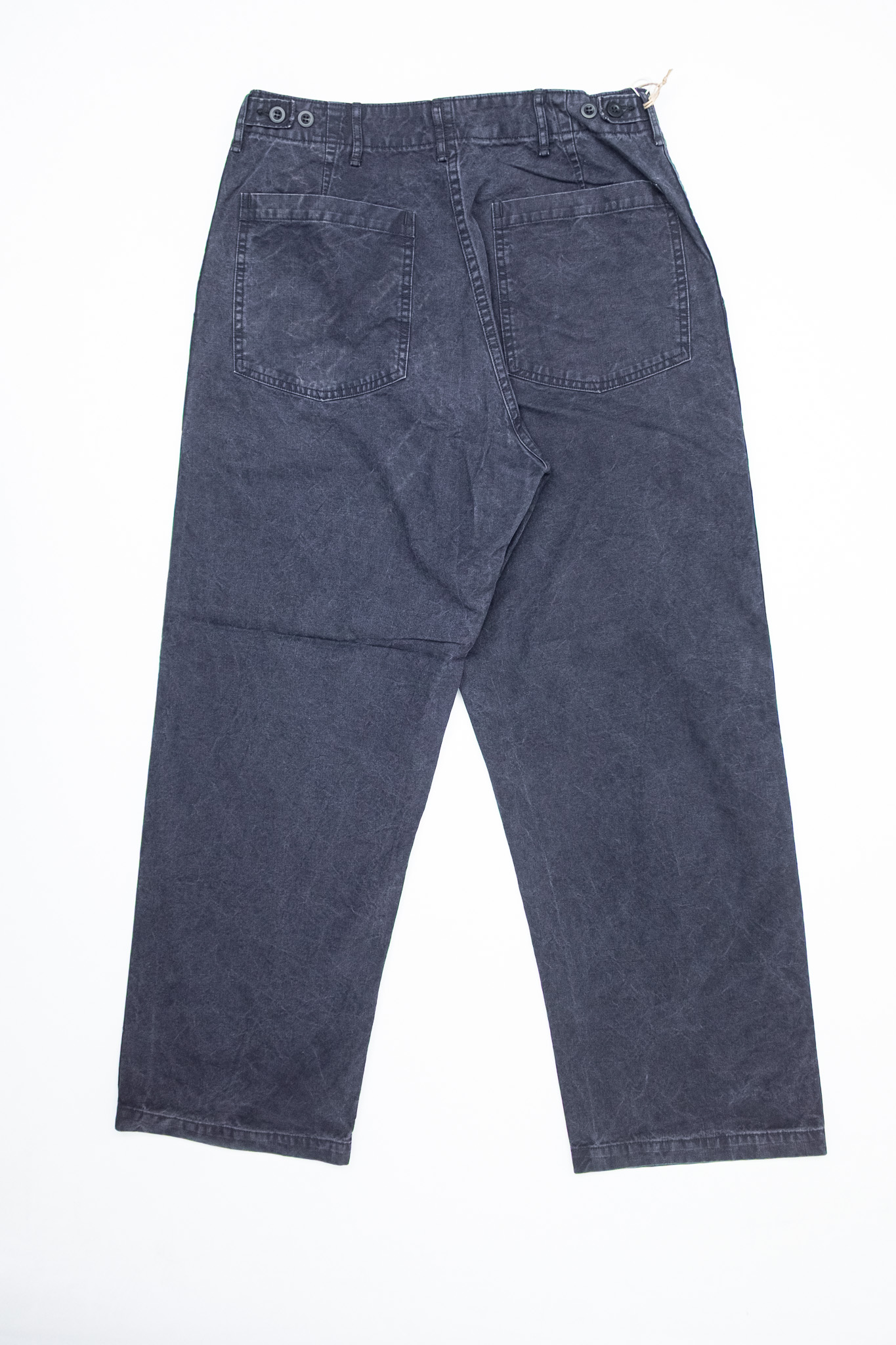 Orslow - Summer Fatigue Pants Slub Canvas Black - 3