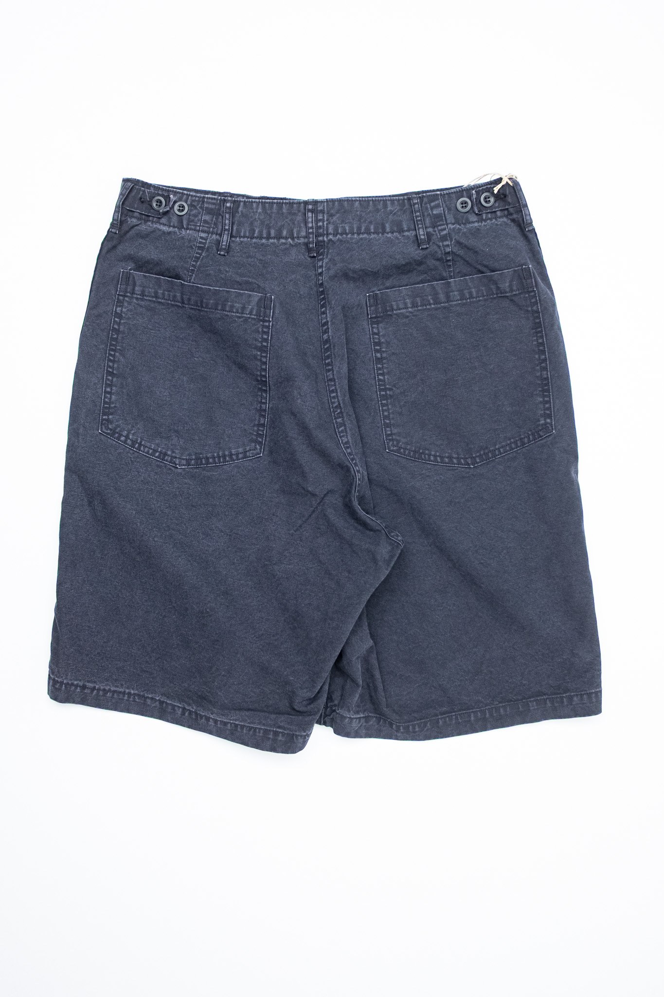Orslow - Summer Fatigue Shorts Slub Canvas Black - 3