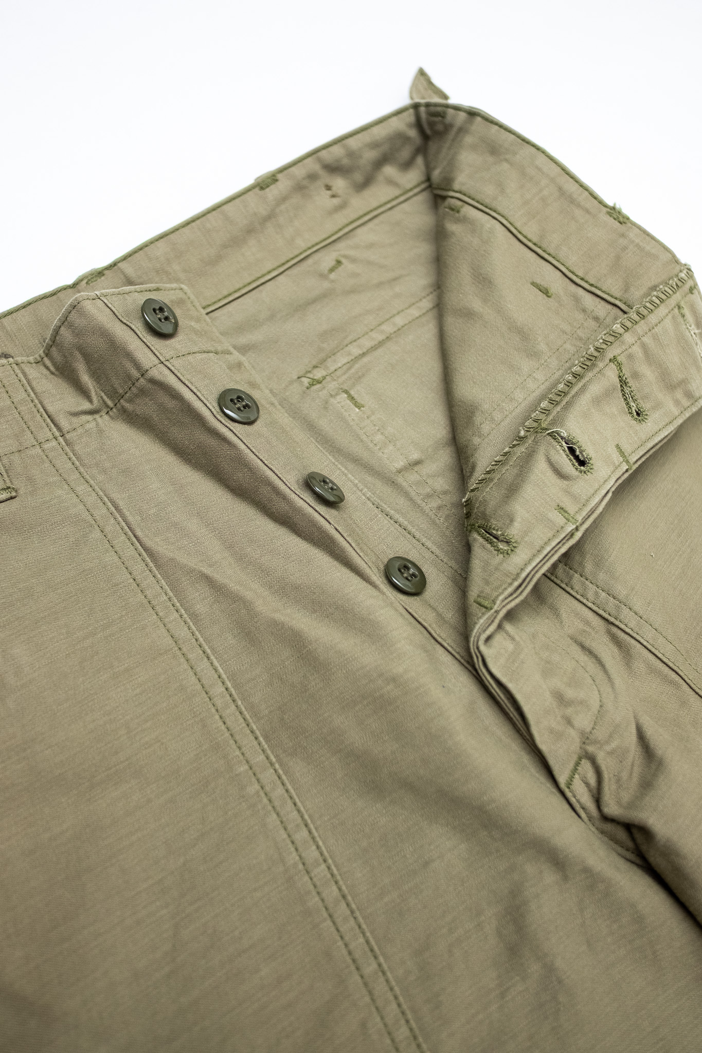 TCB Jeans - 50's Baker Pant Olive - Göteborg Manufaktur