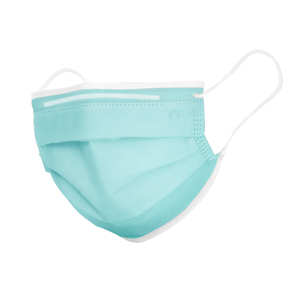 Face mask Opharm IIR Turquoise 50 pcs