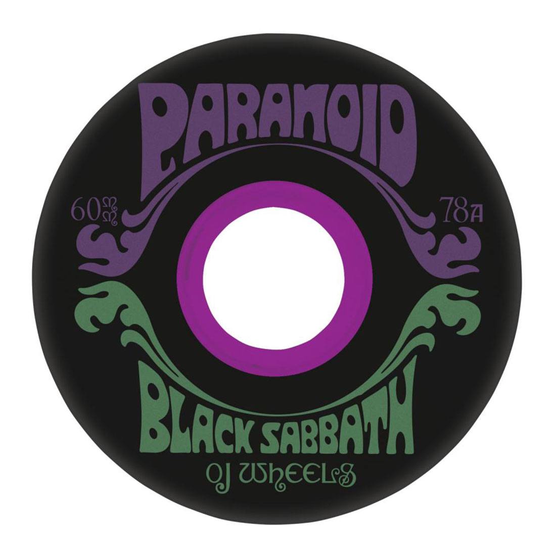 OJ Wheels Skateboardhjul - Black Sabbath Paranoid 78A 60mm