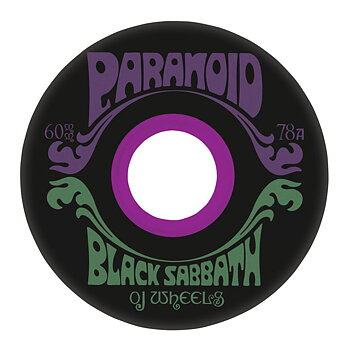 OJ Wheels Skateboardhjul - Black Sabbath Paranoid 78A 60mm