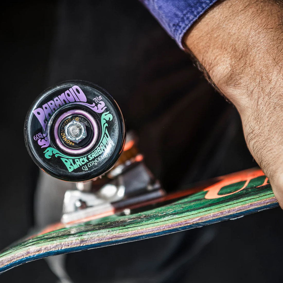 OJ Wheels Skateboardhjul - Black Sabbath Paranoid 78A 60mm - 4