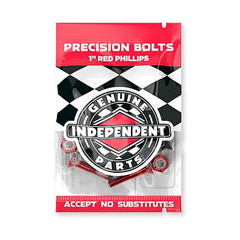 Independent Bolts - Phillips Black Red 1"