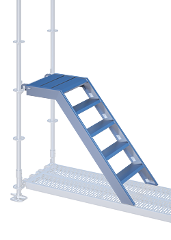 Trappa 1,00 x 0,62m O-Support Aluminium