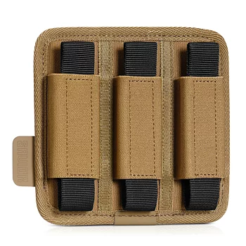 Savior Equipment Pistol Mag Holder w/ Hook Backing - 3-slot - FDE