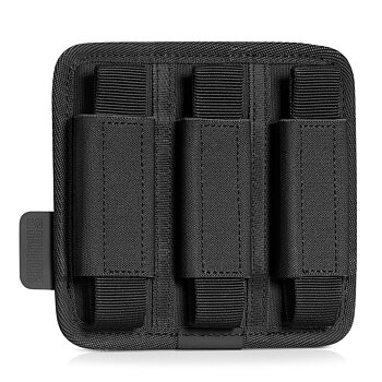 Savior Equipment Pistol Mag Holder w/ Hook Backing - 3-slot - Black