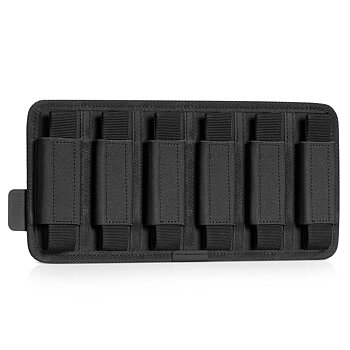 Savior Equipment Pistol Mag Holder w/ Hook Backing - 6-slot - Black