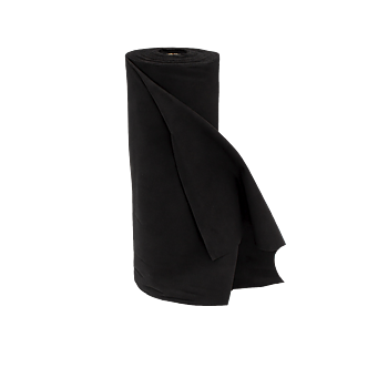 Förskuren flanell - 60 cm - svart - 30 m