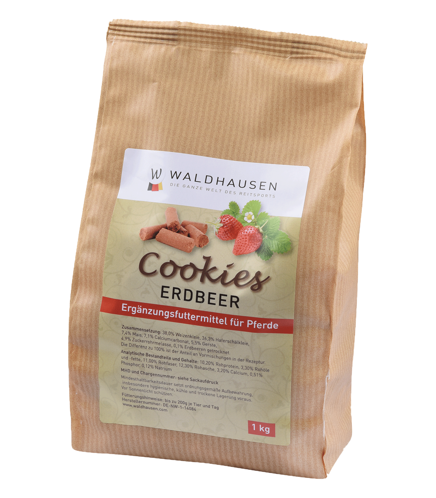 Waldhausen Hästkakor, 1 kg - Jordgubb