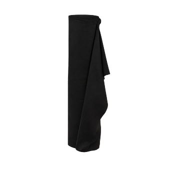 Förskuren flanell - 100 cm - svart - 30 m