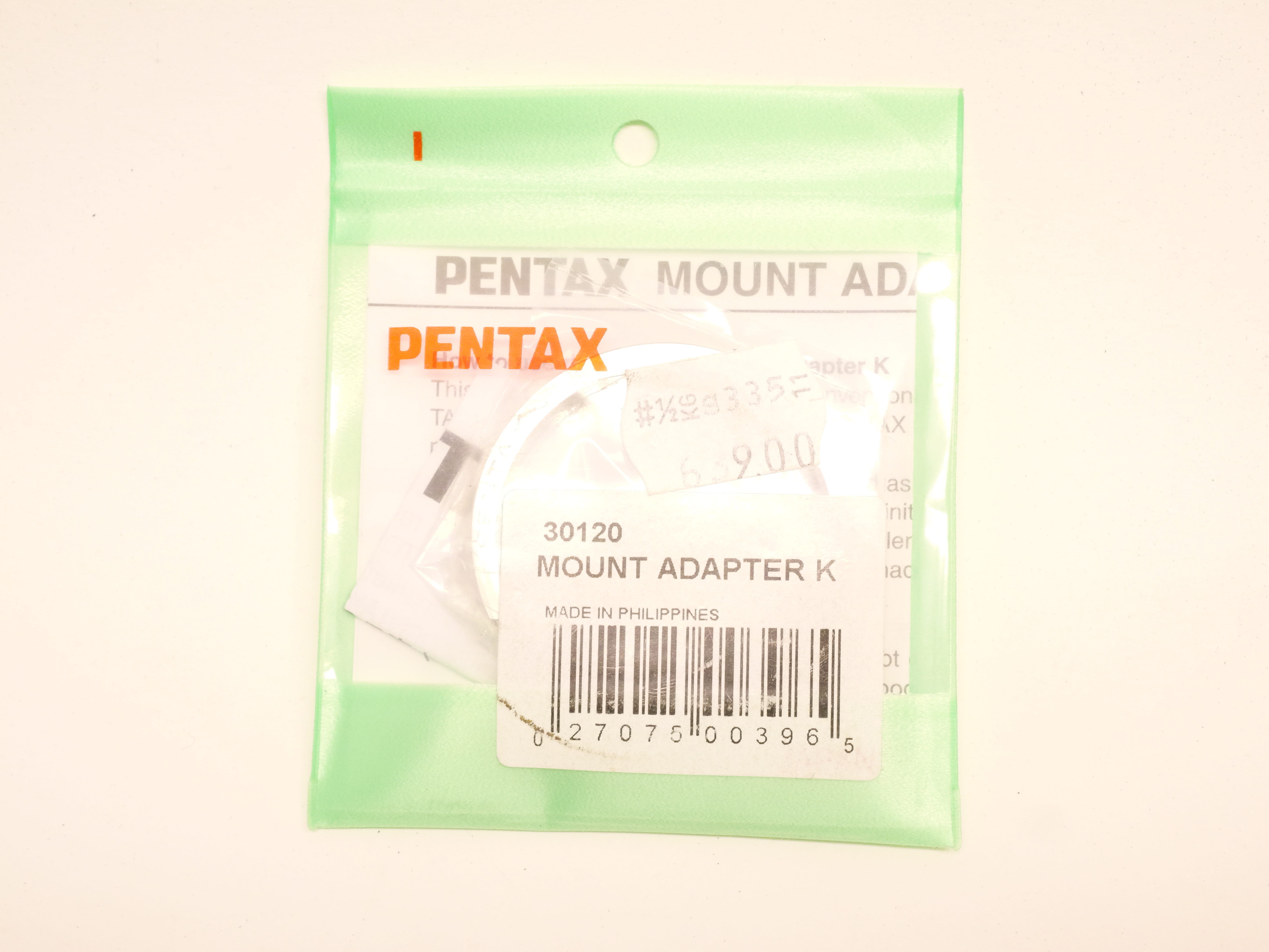 Pentax K-adapter, M42 skruvgänga till Pentax K-bajonett