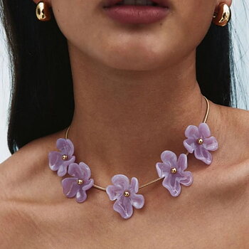 Edblad Wildflower halsband pink guld