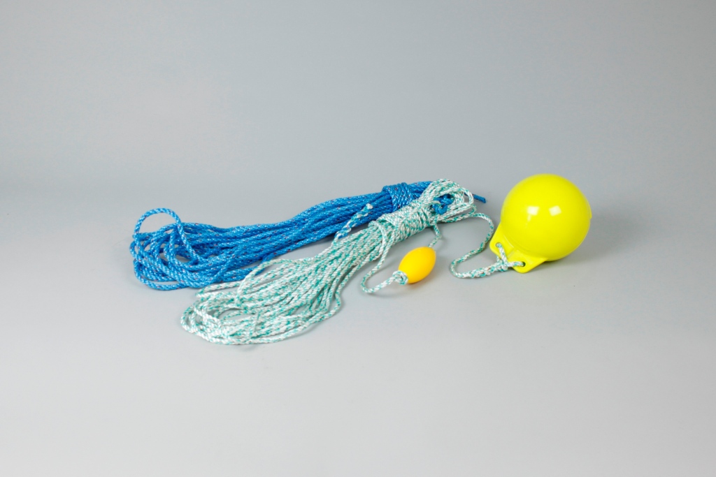 Complete Rope & Bouy Product, 42m, Flourecent Yellow 