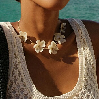 Edblad Wildflower halsband white guld
