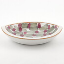 Mari Simmulson (Djungel 1953) Oval Bowl with Green/Cerise Decor 19 cm #4099