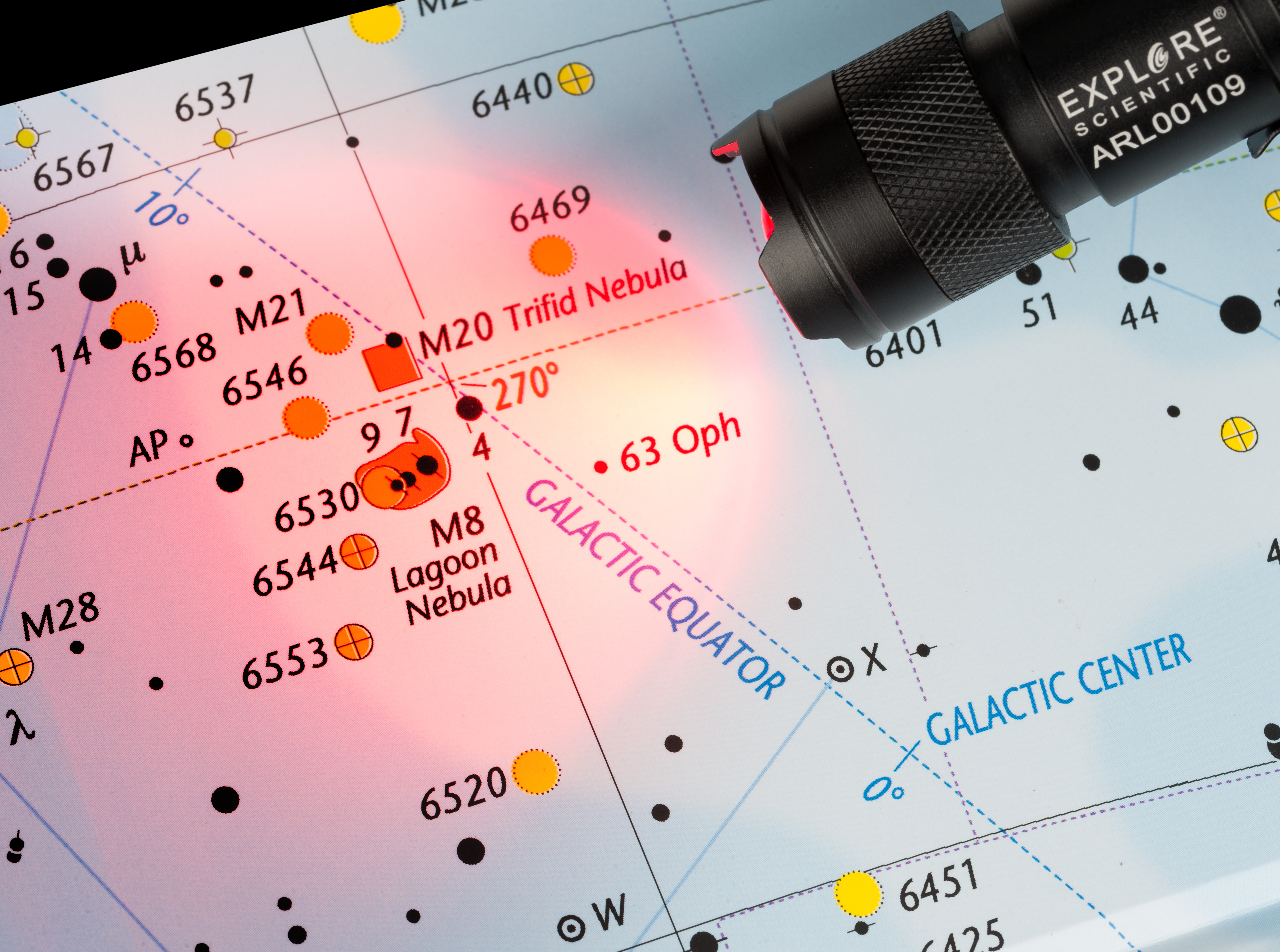 EXPLORE SCIENTIFIC ASTRO R-LITE FICKLAMPA MED RÖTT LJUS - 5