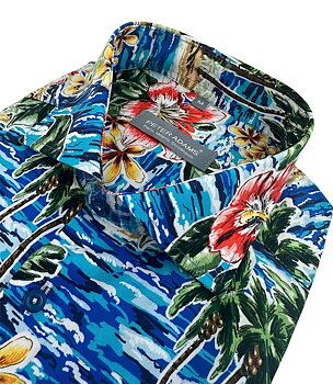 Skjorta blå hawaii mönster från Peter Adams