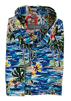 Skjorta blå hawaii mönster från Peter Adams