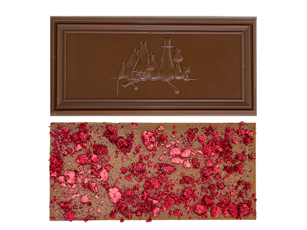 Moomin Chocolate Little My Mjölkchoklad 70% Hallon EKO, 70 g - 2