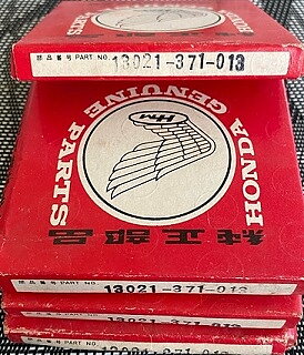 13021-371-013 Honda kolvringsatser 0,25 ÖD.  Original GL1000 Goldwing 1975-79 