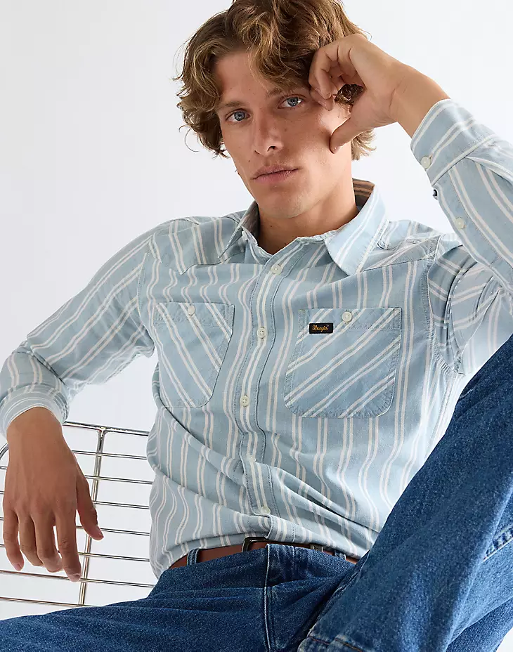Wrangler rgular chambray shirt - 6