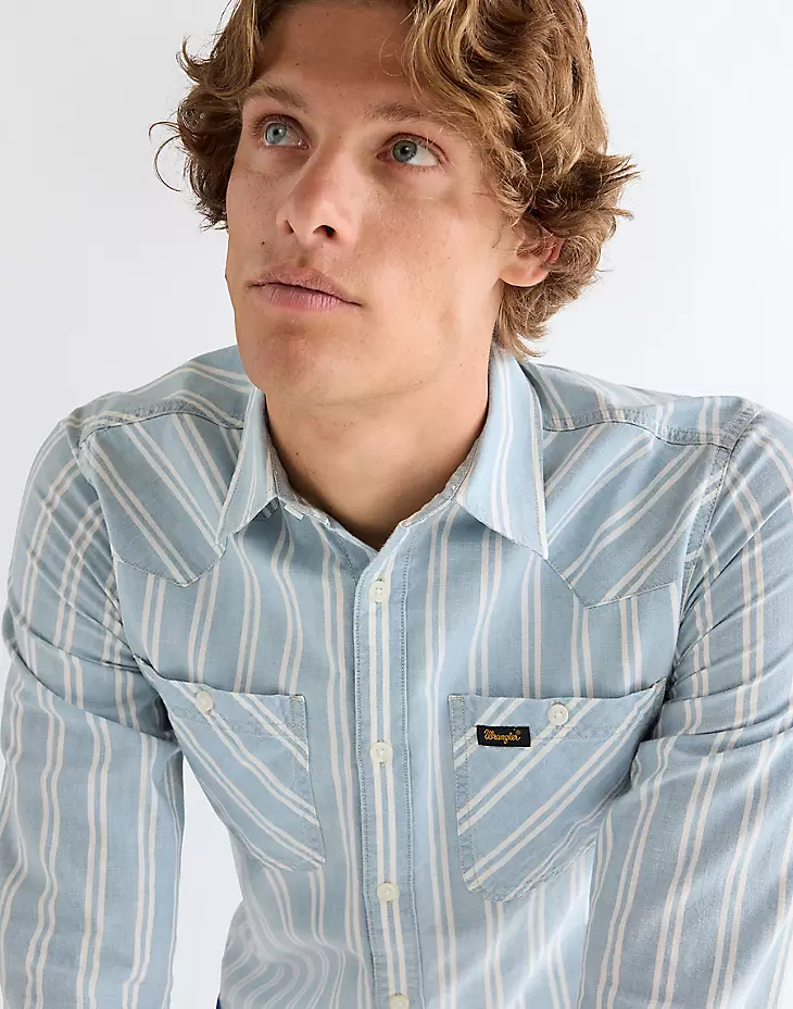 Wrangler rgular chambray shirt - 4