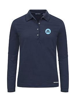 Långärmspikè Dam - Advantage LS Polo Navy - Moderaterna