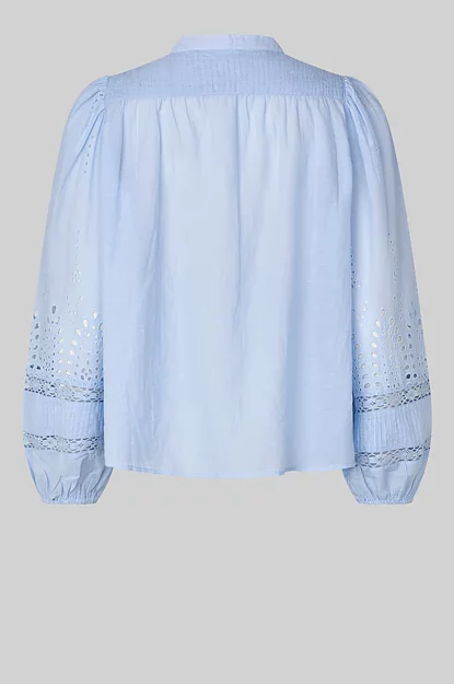Blus Camil genombruten ljusblå - 6