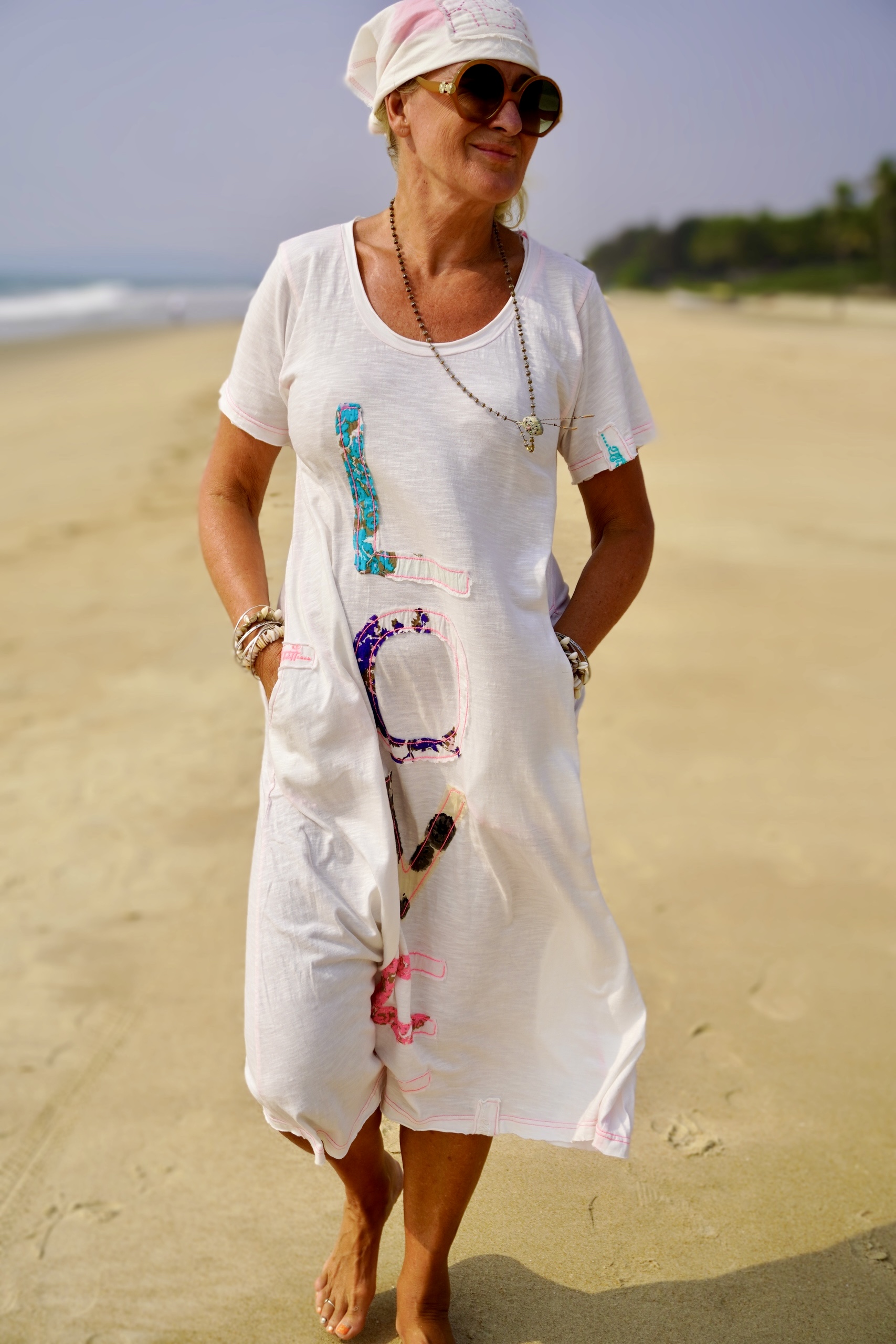 LOLO LOVE JERSEY  DRESS SWEET WHITE 