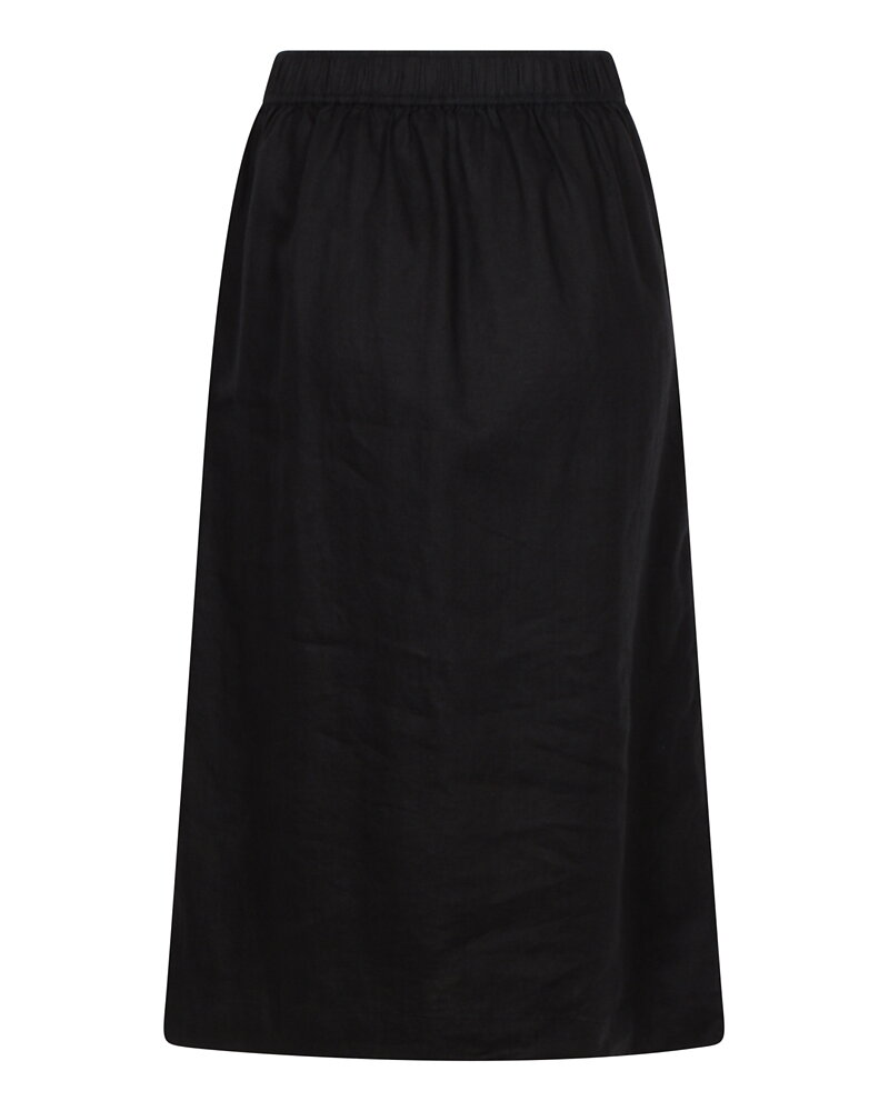 Linnekjol Selithia med slits svart