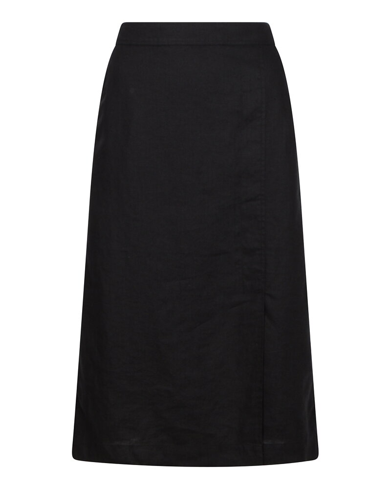 Linnekjol Selithia med slits svart