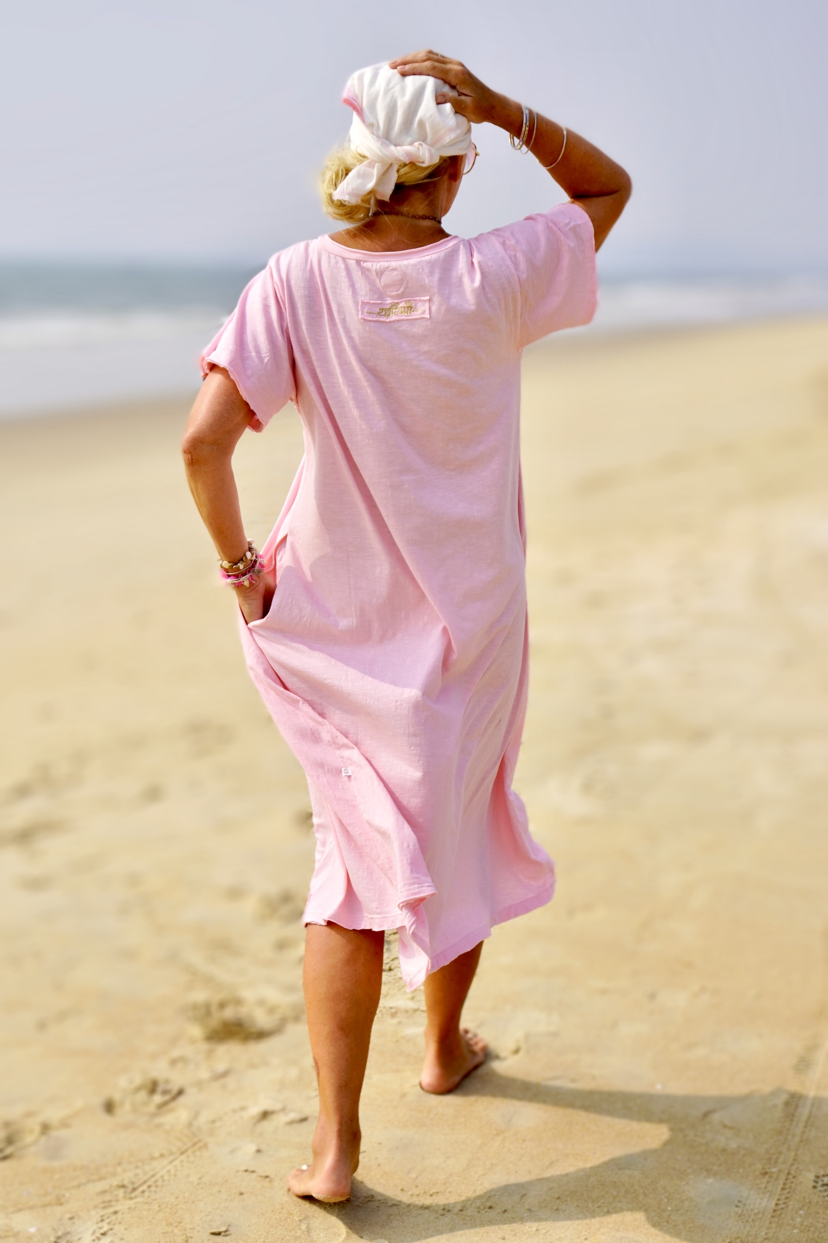 LOLO LOVE JERSEY  DRESS IBIZA PINK  - 6