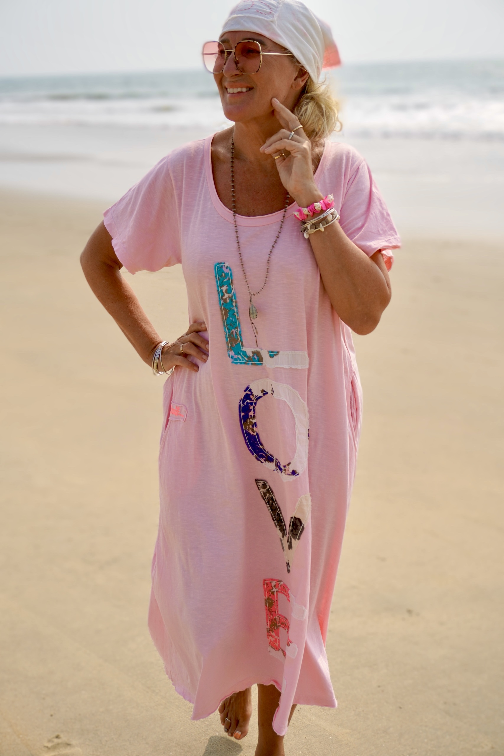 LOLO LOVE JERSEY  DRESS IBIZA PINK 